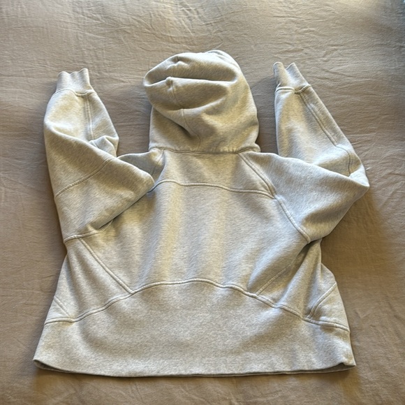 ✨ LULULEMON SCUBA HALF ZIP CROPPED OVERSIZED HOODIE SZ M/L - Picture 4 of 5